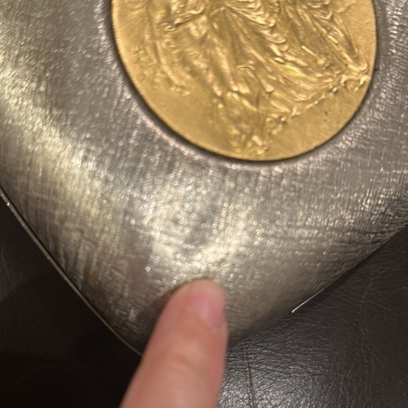 Rosenfeld Vintage Gilt Metal Purse 5 1/2” x 5 1/2” - Picture 7 of 11